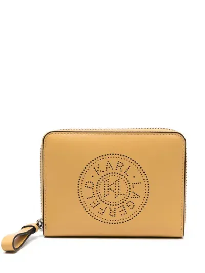 Karl Lagerfeld K/circle Wallet In Yellow