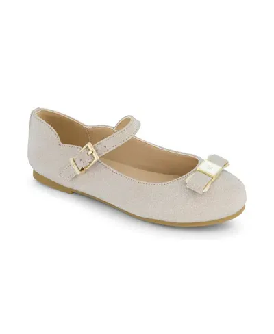 Kenneth Cole New York Little And Big Girls Daisy Callie Ballet Flat Shoe In Gold