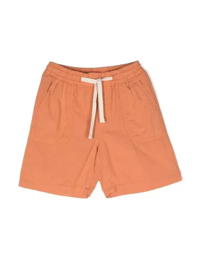 Knot Kids' Chris Drawstring Waistband Shorts In Orange