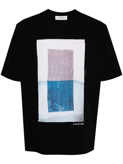 Lanvin Cotton T-shirt In Black