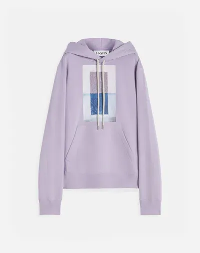 Lanvin Hoodie Imprimé Archives Pour Homme In Wisteria