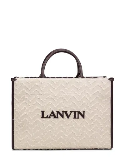 Lanvin Tote In&out Bag In Beige