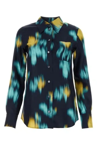 Lanvin Abstract-print Shirt In Multicolor