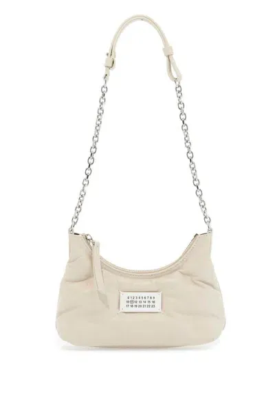 Maison Margiela Glam Slam Micro Hobo Bag In Neutro