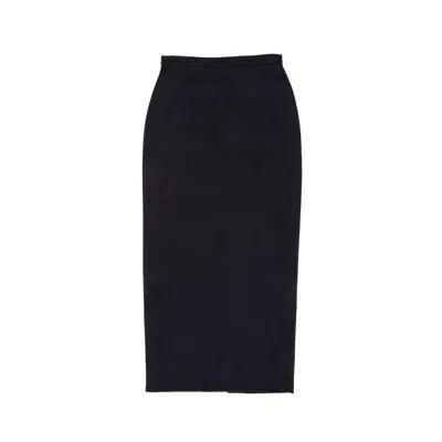 Max Mara High Waist Long Skirt In Blue