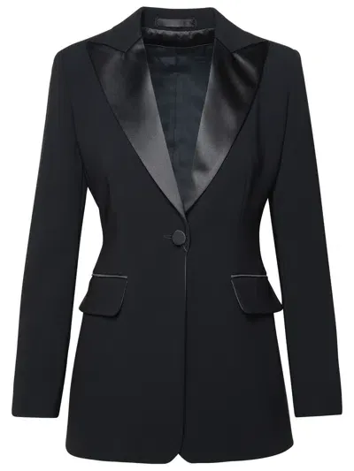 Max Mara Plinio Black Acetate Blend Jacket