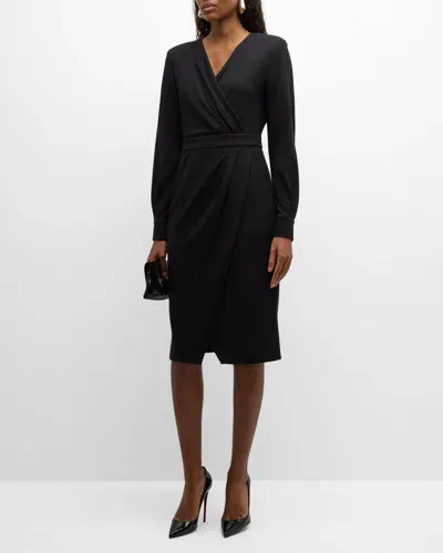 Max Mara Virtus Knee-length Dress In Black