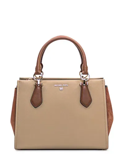 Michael Michael Kors Satchel Bag In Camel Multi