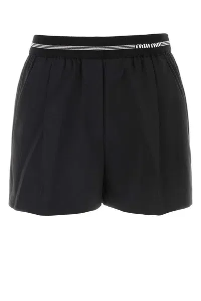 Miu Miu Shorts In Black