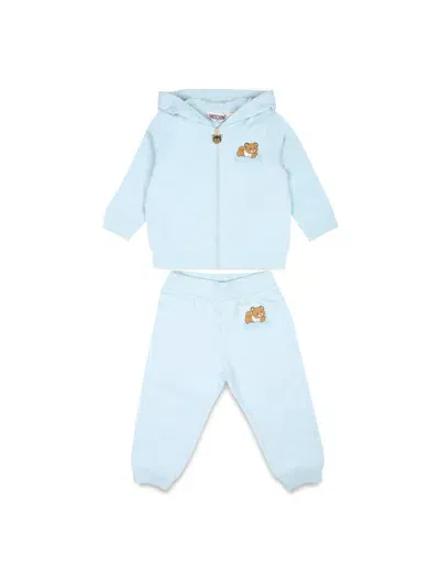 Moschino Babies' Sweatshirt + Pants In Azure