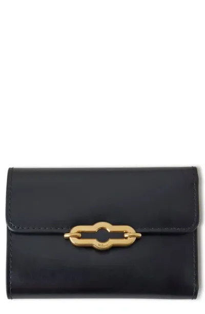 Mulberry Pimlico Leather Compact Wallet In Black