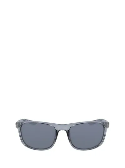 Nike Endure Rectangle Frame Sunglasses In Silver