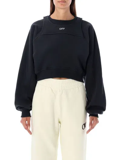 Off-white Off Stamp Crewneck In Black