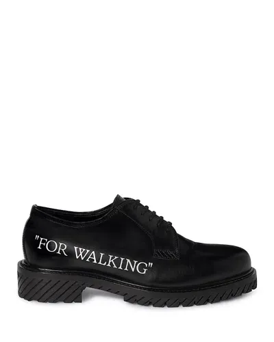 Off-white For Walking Derby Shoes In Black