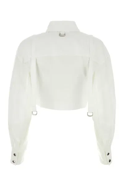 Off-white White Poplin Shirt In Whitewhite