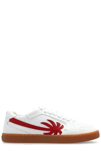 Palm Angels New Palm Low In White Red