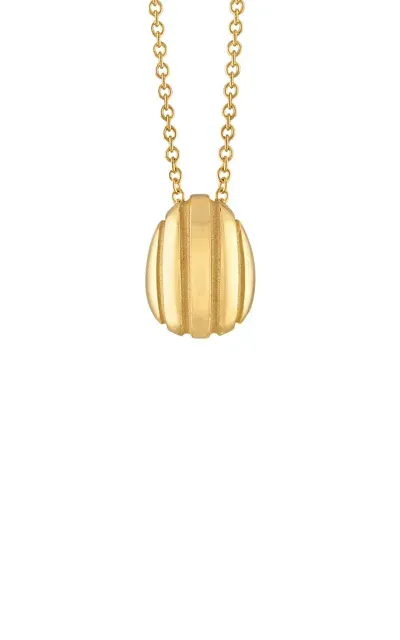 Pamela Zamore Eos Small Egg 18k Yellow Gold Necklace