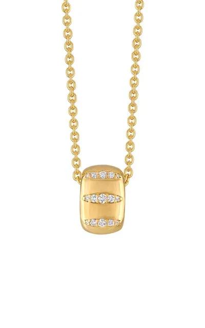 Pamela Zamore Veda 18k Yellow Gold Diamond Ring Necklace