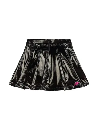 Philosophy Di Lorenzo Serafini Kids' Embroidered-logo Skirt In Black