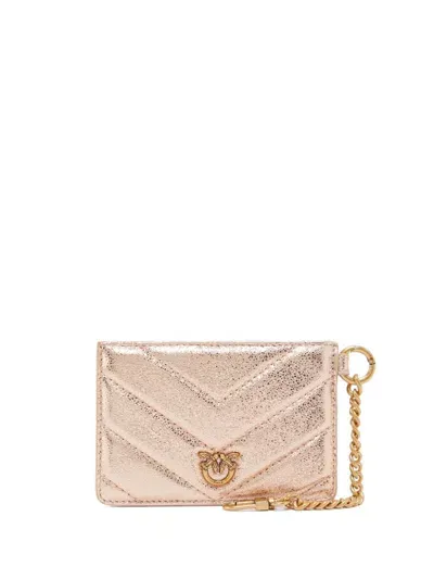 Pinko Love Cardholder In Rose Gold