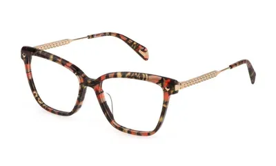 Police Eyeglasses In Havana Orange Glossy