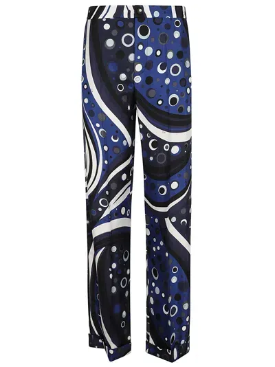 Pucci Trousers In Navy