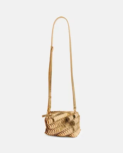 Rabanne Leather Crossbody Bag In Gold