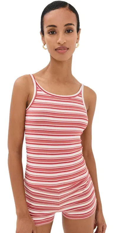 Reformation Calie Tank Red Stripe