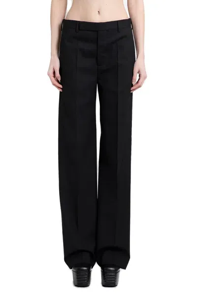 Rick Owens Dietrich High Waist Tailored Trousers In Black