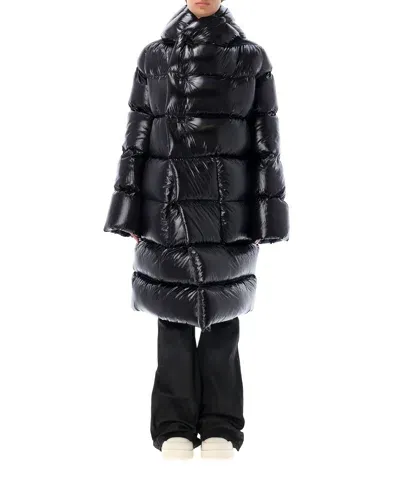 Rick Owens Down Jacket In Black