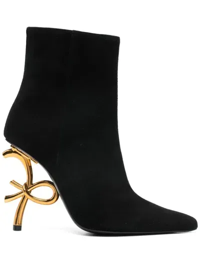 Roberto Festa 100mm Scarlett Ankle Boots In Black