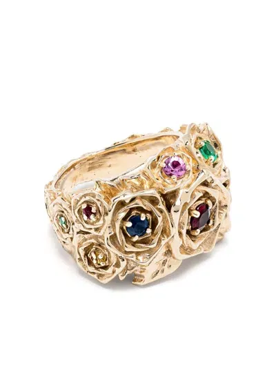 Roses Metals 14kt Yellow Gold Rose Ring