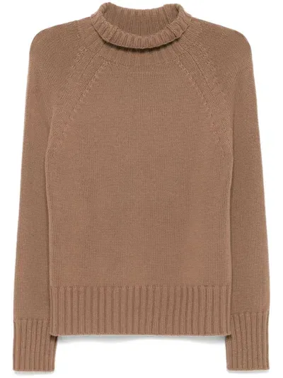 's Max Mara Turtleneck Sweater In Brown