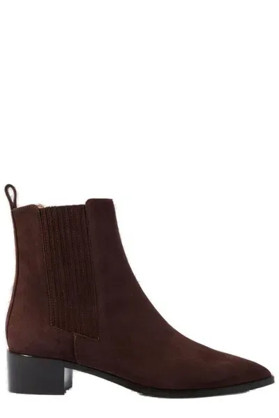 Scarosso Olivia Boots In Brown - Suede