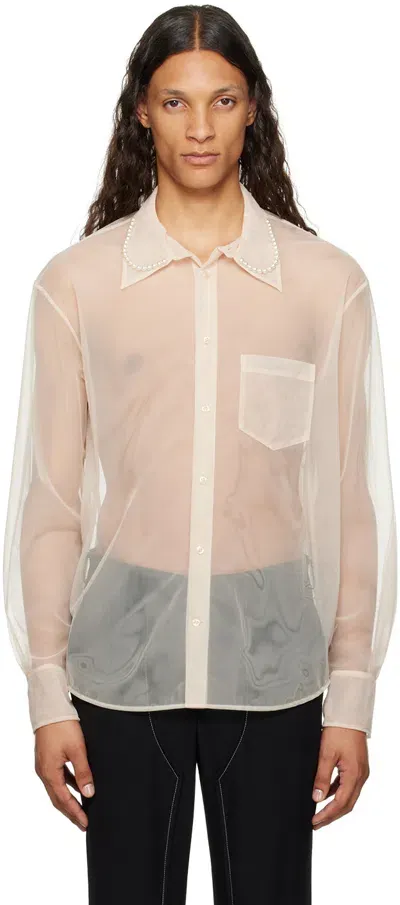 Simone Rocha Beige Pearl Shirt