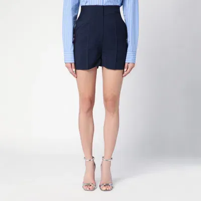 Sportmax Blue Wool-blend Shorts