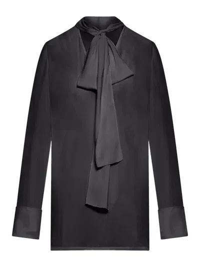 Sportmax Buttoned Long-sleeved Shirt In Black