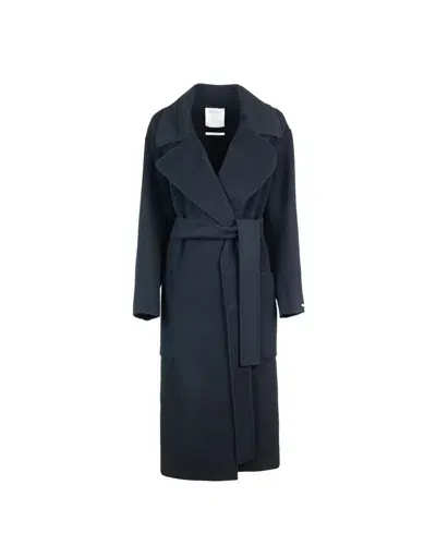 Sportmax Polka - Robe Coat In Black