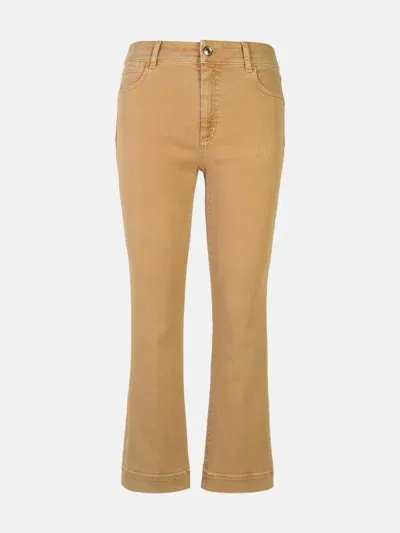 Sportmax 'enna' Beige Cotton Jeans