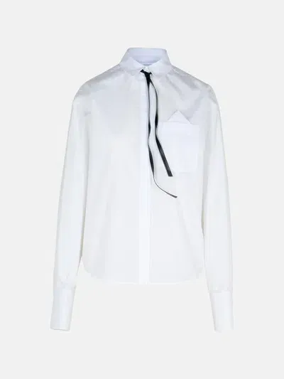 Sportmax 'gesso' White Cotton Shirt