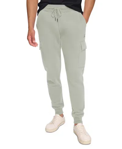 Starter Men's Classic-fit Fleece Cargo Joggers In Abbey Ston