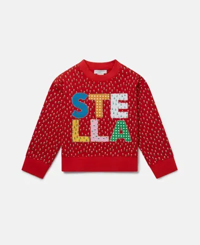 Stella Mccartney Stella Appliqué Sweatshirt In Red