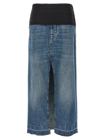 Stella Mccartney Tuxedo Skirt In Blue