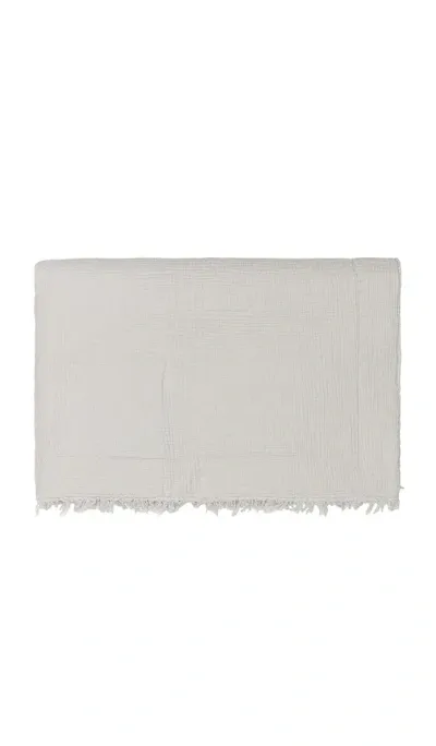 Sunday Citizen Snug Muslin Throw In Cloud Grey