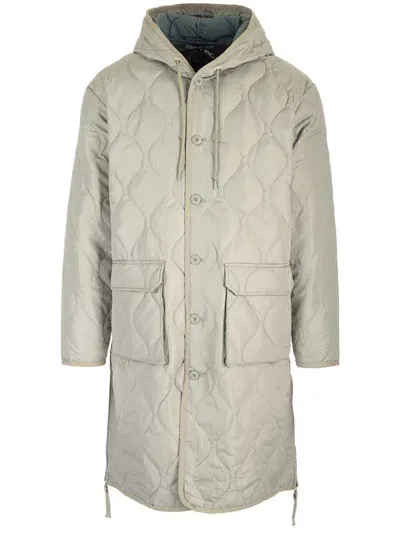 Taion Long Down Jacket In Grey