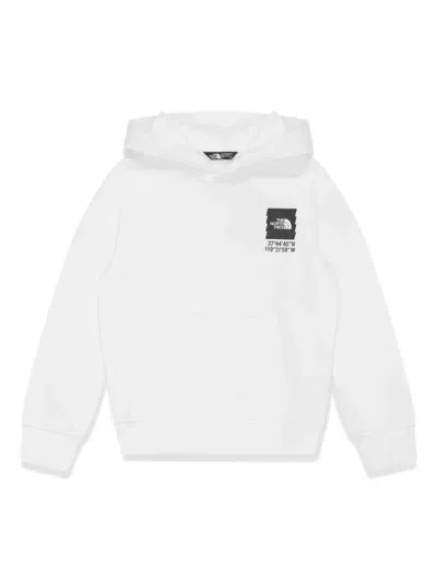 The North Face Kids' Graphic-print Hoodie In White