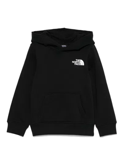 The North Face Kids' Logo-print Hoodie In Black