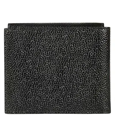 Thom Browne Leather Wallet In Black