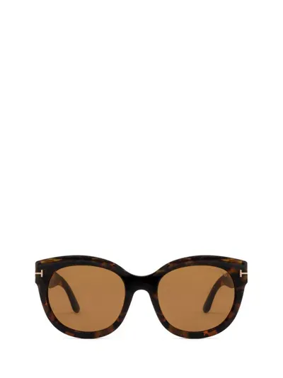 Tom Ford Eyewear Tamara Cat Eye Sunglasses In Brown