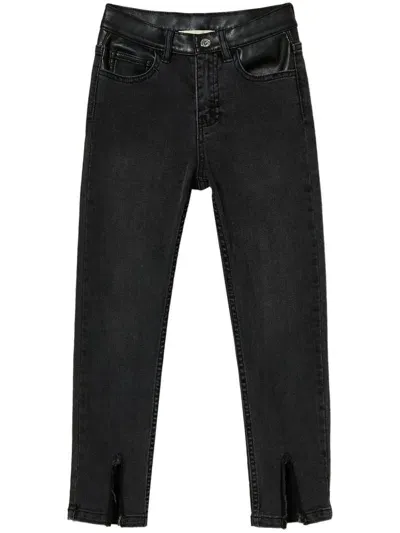 Twinset Kids' Skinny Jeans In Black